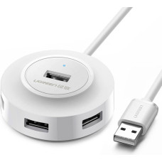UGREEN CR106 Hub Adapter 4in1, 4xUSB, 1m (white)