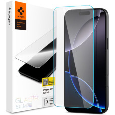 Spigen Rūdīta stikla ekrāna aizsargs iPhone 16 Pro tālrunim
