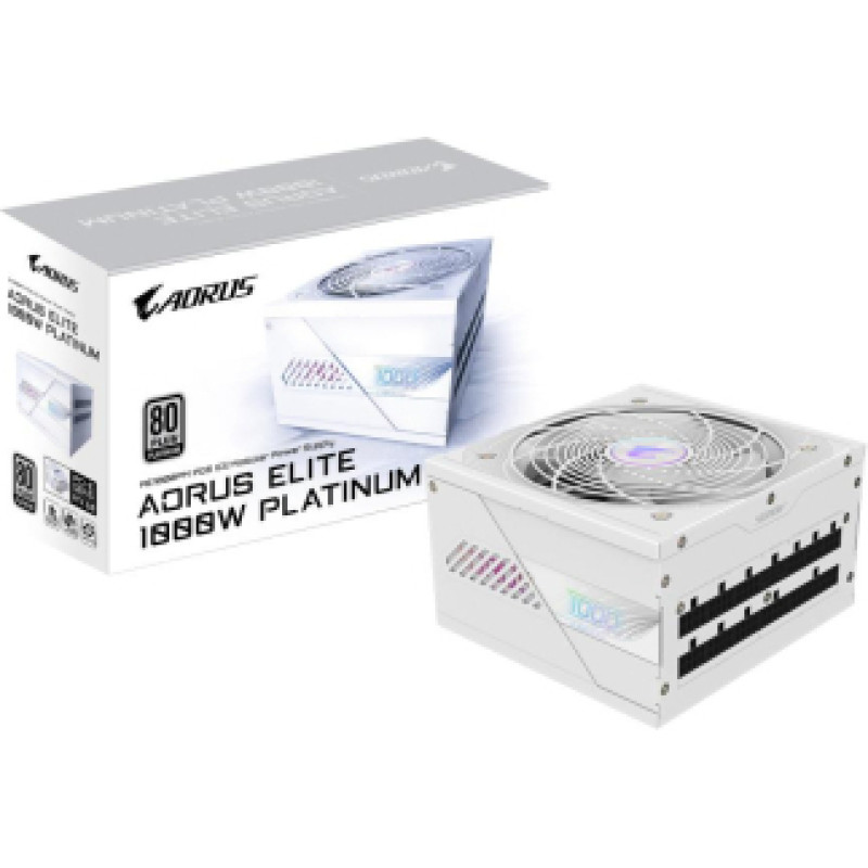 Barošanas bloks Gigabyte AORUS Elite 1000W 80 Plus Platinium Ice White