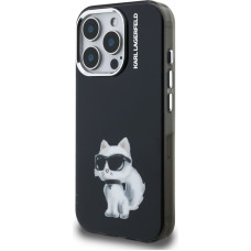 Karl Lagerfeld IML Aquarelle Choupette Case for iPhone 15 Pro Max Black