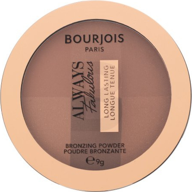 Bourjois Always Fabulous Ilgnoturīgs bronzējošs pūderis Bronzējošs pūderis 002 Dark 9 g