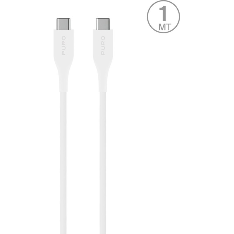 Puro USB-C baro&scaron;anas kabelis 2m - balts