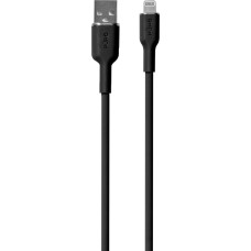 Puro Silikona USB-A kabelis - iPhone Lightning 1.5m - Melns