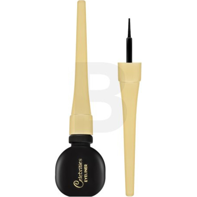 Eveline Celebrities Eyeliner &scaron;ķidrais acu laineris Black 3 ml