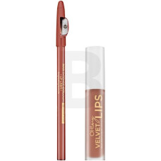 Eveline OH! My Velvet Lips Matt Lip Kit sada na rty pro matn&yacute; efekt 14 Choco Truffle 4,5 ml