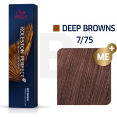 Wella Professionals Koleston Perfect Me+ Deep Browns profesionāla permanentā matu krāsa 7|75 60 ml