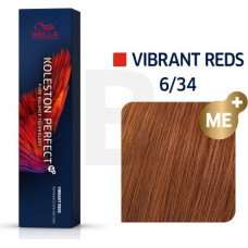 Wella Professionals Koleston Perfect Me+ Vibrant Reds profesionāla permanentā matu krāsa 6|34 60 ml