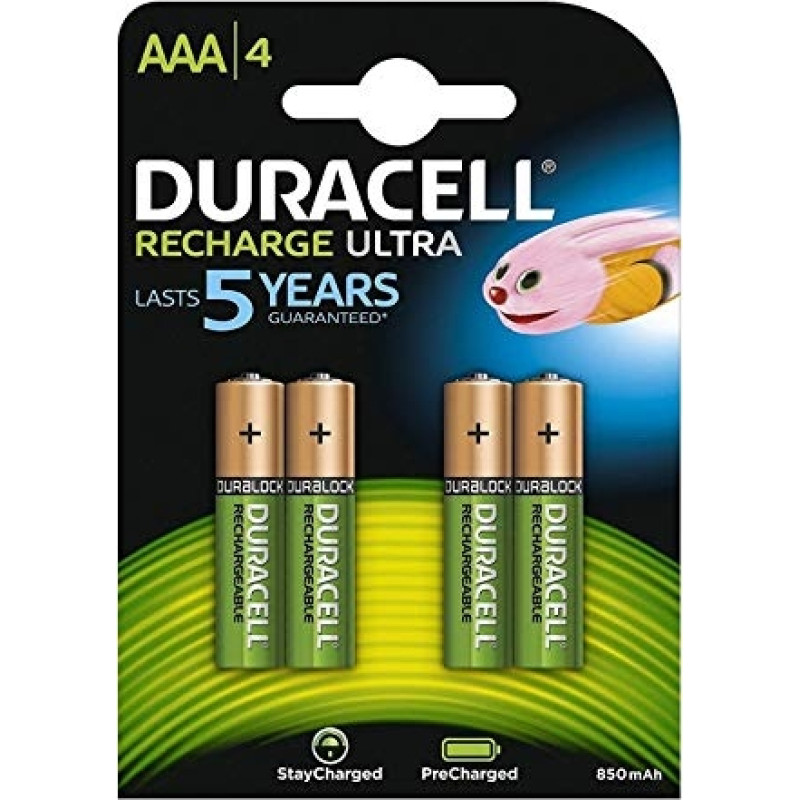 Duracell Precharged HR03 900MAH ALWAYS READY Blistera iepakojumā 4gb.