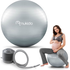 Nukido Grūtnieču aerobikas bumba 65 cm NS-951 pelēka