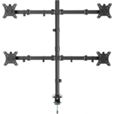 Monitora stiprinājums Gembird Adjustable Desk Mounted 4-display Rotate Tilt Swivel