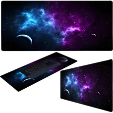 Retoo Spēļu galda paklājiņš spēlētājiem XXL 80 x 40 cm - galaktika