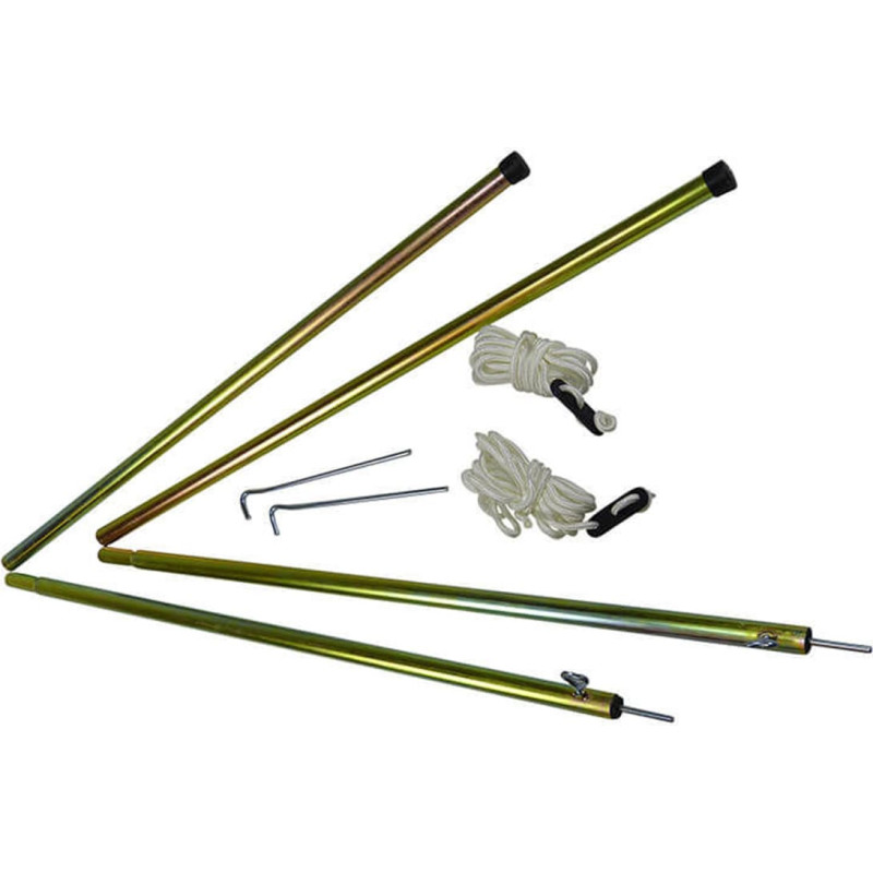 Canvascamp Teleskopiska tērauda brezenta kātu komplekts