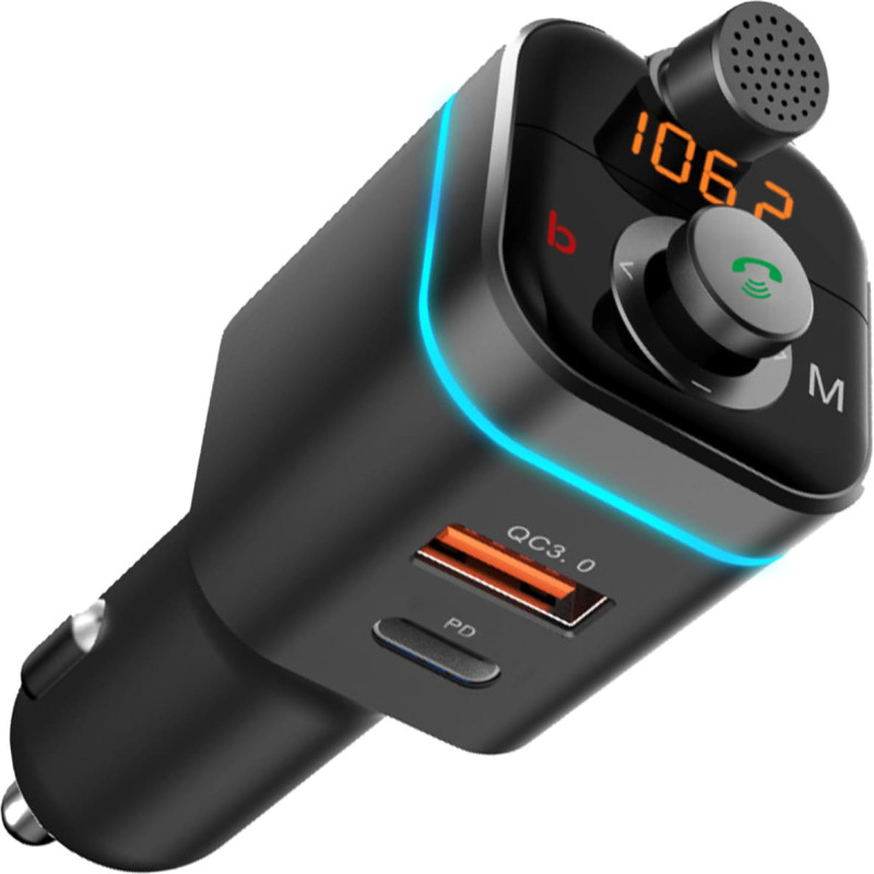 Retoo FM raidītājs ar MP3 USB SD Bluetooth LCD lādētāju