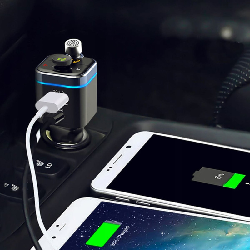 Retoo FM raidītājs ar MP3 USB SD Bluetooth LCD lādētāju