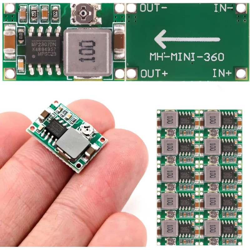 Retoo Mini pārveidotāja barošanas bloka modulis MP2307DN DCDC STEP-DOWN - 10 gab.