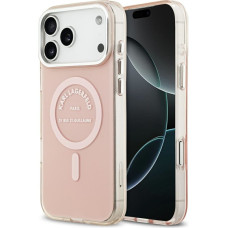 Karl Lagerfeld IML Karl RSG Logo MagSafe Case for iPhone 17 Pro Max Pink