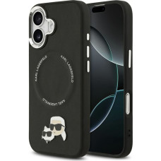 Karl Lagerfeld Karl & Choupette Pins MagSafe Case for iPhone 17 Black