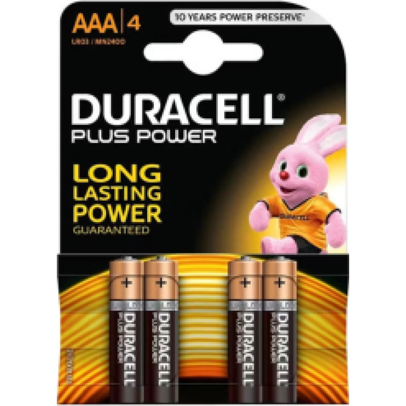 Baterijas Duracell AAA Alkaline 4-pack