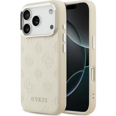 Guess Peony Hot Stamp Script MagSafe Case for iPhone 17 Pro Beige