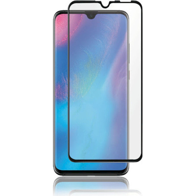 Fusion Full Glue 5D Tempered Glass Aizsargstikls Pilnam Ekrānam Huawei P30 Lite Melns