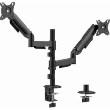 Monitora stiprinājums Gembird 2x 17”-32” Adjustable desk display mounting arm