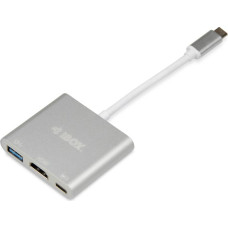 HUB I-BOX USB TYP C - USB 3.0  HDMI  USB C  POWER DELIVERY