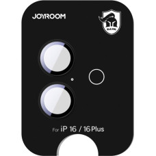 Joyroom iPhone 16/16 Plus objektīva aizsargs - melns