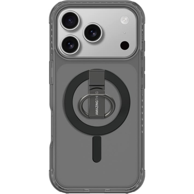 Amazingthing Titan Pro Grip Ring Set Case for iPhone 17 Pro Max Compatible with MagSafe - Black