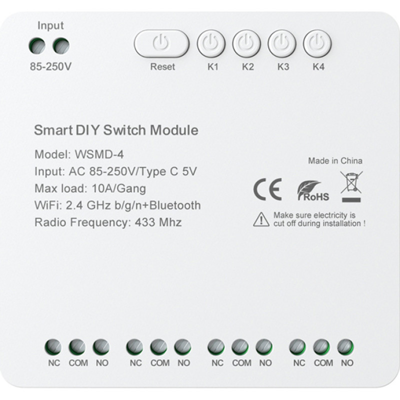 DIY Avatto WSMD-4 250V smart switch module