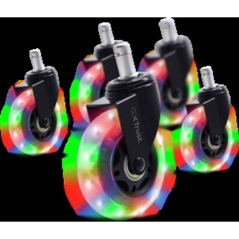 Riteņi datorkrēslam Trust GXT701 RGB LED