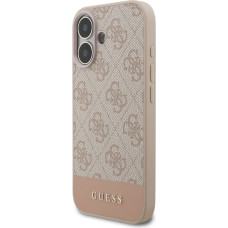 Guess PU 4G Stripe Case for iPhone 17 Pink