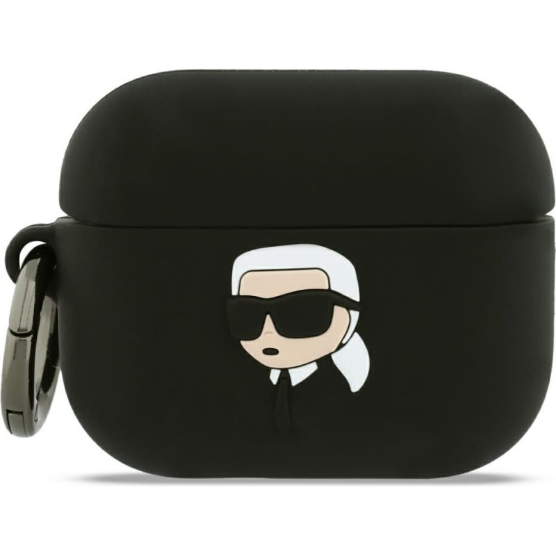 Case Karl Lagerfeld Silicone Karl Head   3D for AirPods Pro 3 black