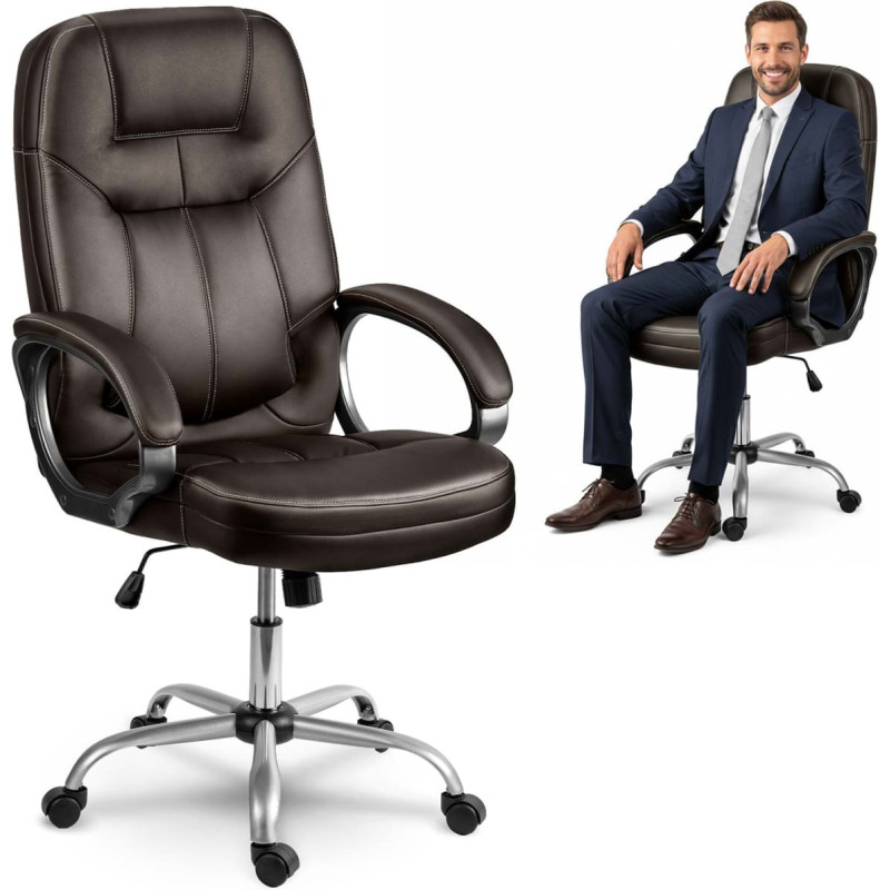 Sofotel Tum&scaron;i brūns grozāms biroja krēsls