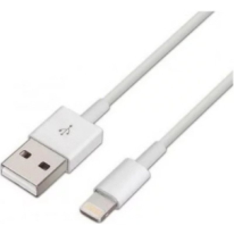Kabelis Savio USB-A – Lightning 2 m White 2.4A