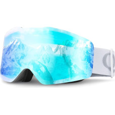 Qunature Bezrāmju slēpo&scaron;anas brilles ar UV400 aizsardzību pret aizsvī&scaron;anu - baltas