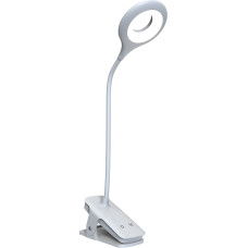 Wozinsky Mini bezvadu LED lasī&scaron;anas lampa ar klipsi un USB-C kabeli, 80lm - balta