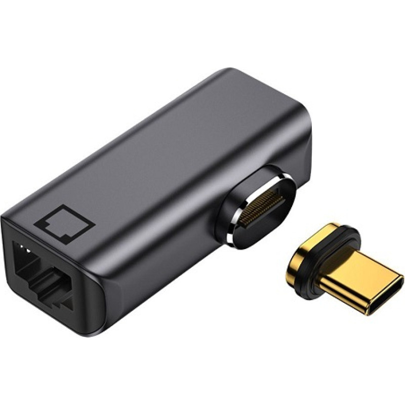 Extradigital Magnētiskais USB C tipa - RJ-45 adapteris, 100/1000 Mb