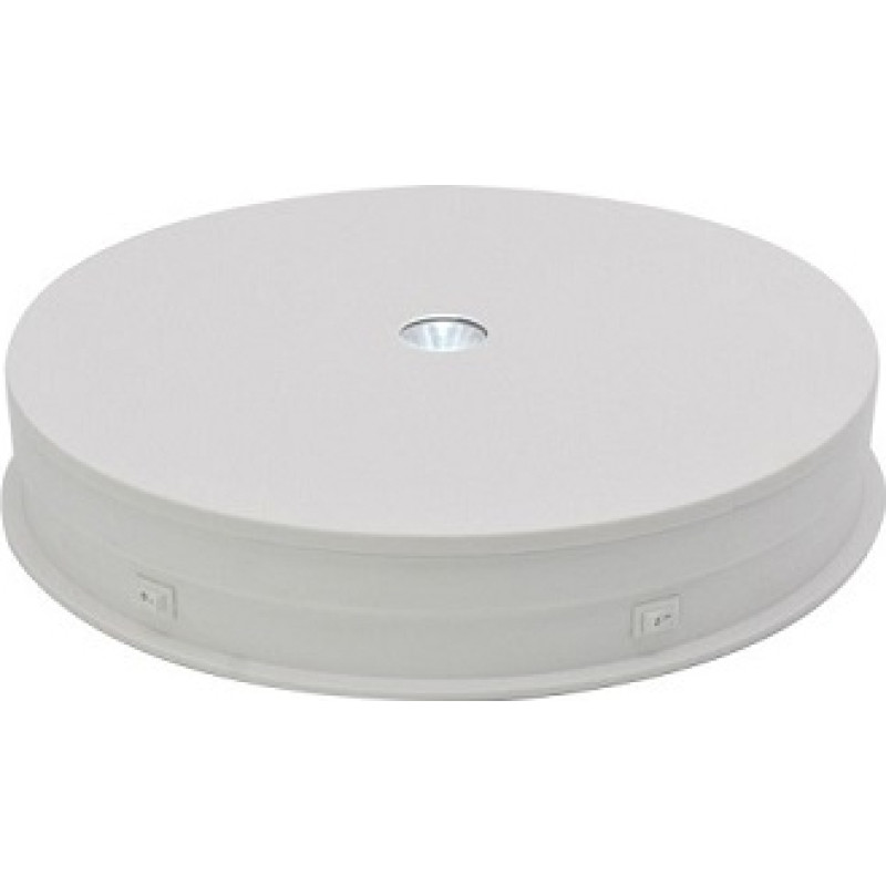 Puluz LED rotējo&scaron;s galda statīvs, apaļ&scaron;, 30 cm, balts