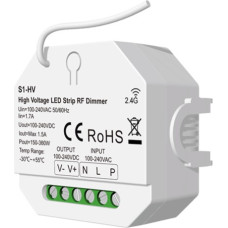 Skydance S1-HV reostats, 1 kanāls, 230 V, 150&ndash;360 W, ar spiedpogu reostatu