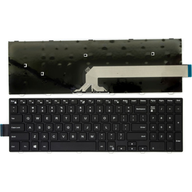 Dell Inspiron 15: 3000, 5000, 3541, 3542, 3543, 5542, 5545, 5547 tastatūra