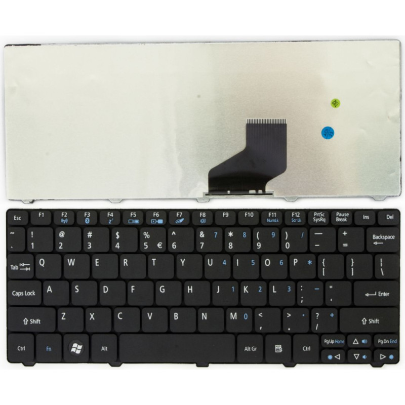 Acer Tastatūra ACER Aspire One: 532H, 521, 522, 533, D255, D255E, D257, D260, D270