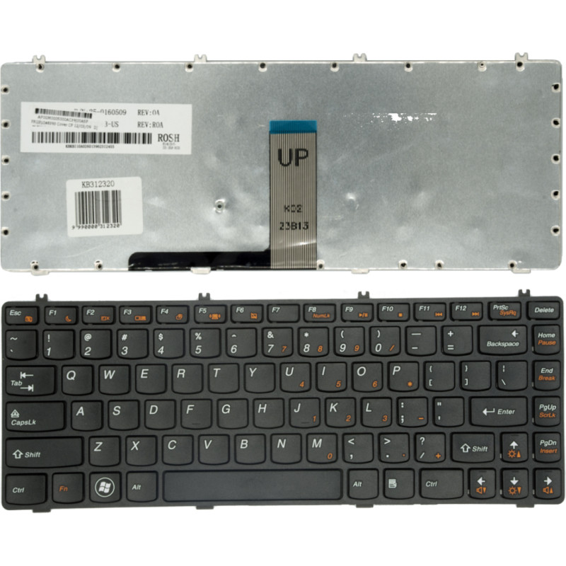 Lenovo Klaviatūra LENOVO Ideapad: Y470, Y471