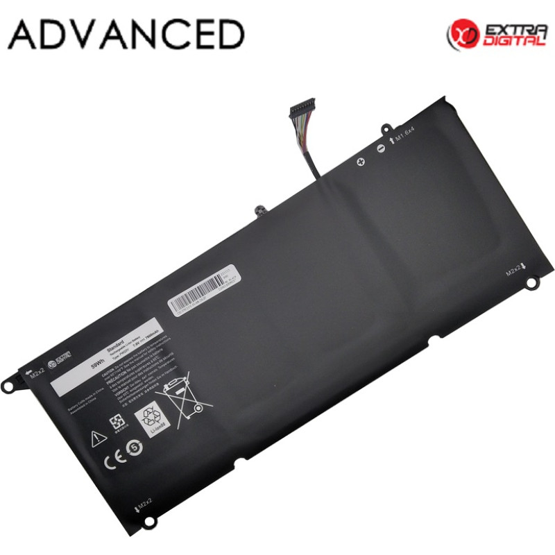 Extradigital Klēpjdatora akumulators DELL PW23Y, Extra Digital Advanced