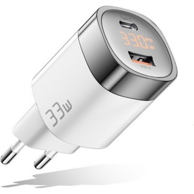 Extradigital Lādētājs GaN USB C tipa, USB A tipa: 33 W, PPS