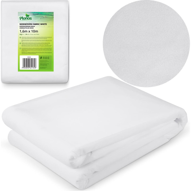 Plonos Agrotekstils 1000 cm x 160 cm - balts