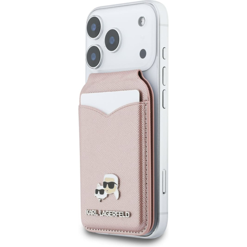 Karl Lagerfeld Mirror MagSafe Cardslot Stand Pink