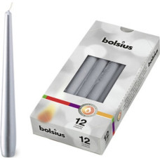 Bolsius Galda svece 1gab. 245|24mm sudraba