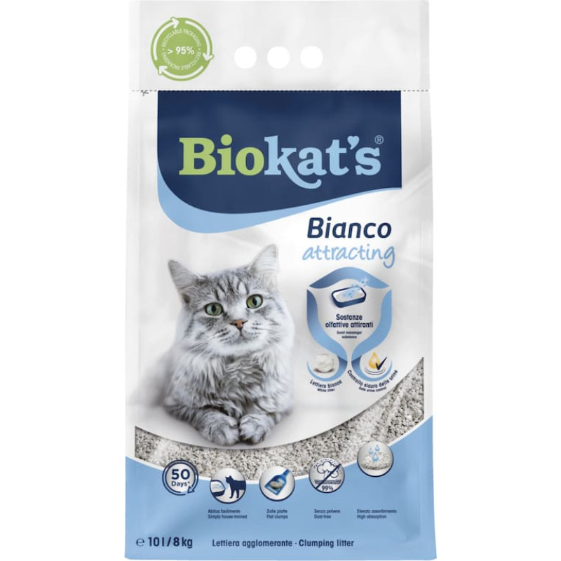Gimborn Smiltis kaķu tualetēm - Gimborn Gimborn Biokat's Bianco ATTRACTING 10 L