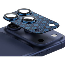 Benks Tempered glass Armor Warrior Lens (BE69) for Iphone 17 Pro ArmorGrid blue (camera island)