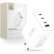 Tech-Protect NC240W-GaN 4-Port 240W Wall Charger - White